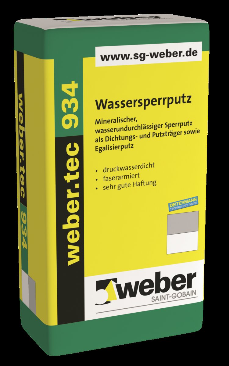 WEBER.TEC 934 WASSERSPERRPUTZ WSP 25KG