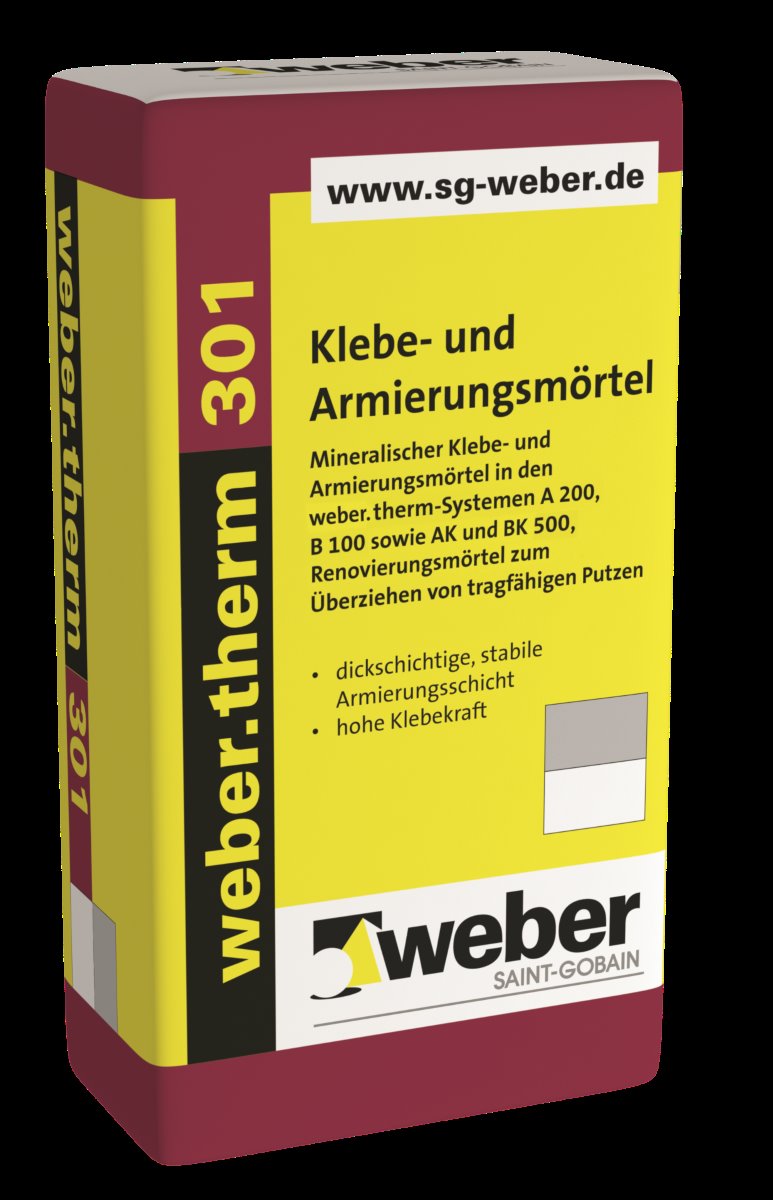 WEBER.THERM 301 GRAU 30KG KLEBE- UND ARMIERUNGSMÖRTEL