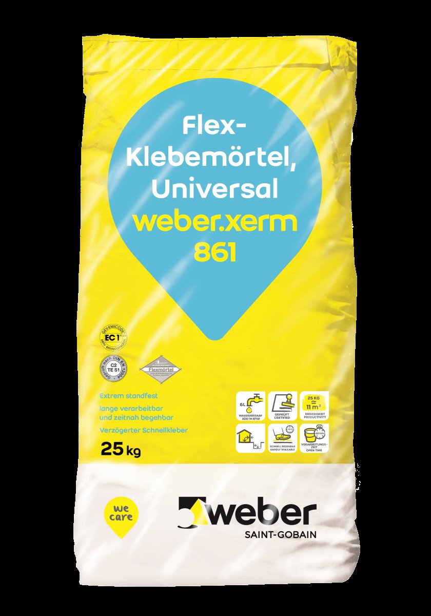 WEBER.XERM 861 FLIESENKLEBER HELLGR.25KG