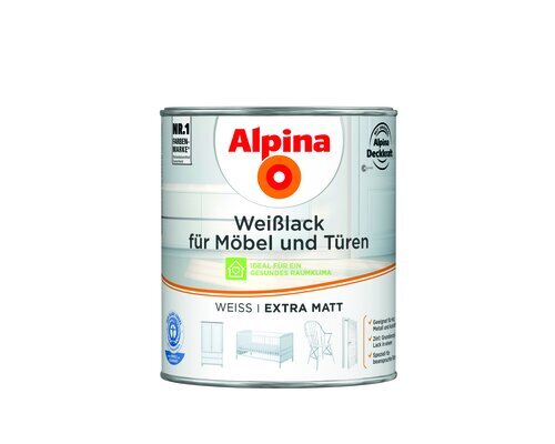 WEIßLACK F.MÖBEL & TÜREN EXTRAMATT 750ML