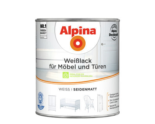 WEIßLACK F.MÖBEL & TÜREN SEIDENM. 2L