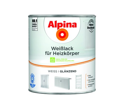 WEIßLACK FÜR HEIZKÖRPER GLÄNZEND 2L