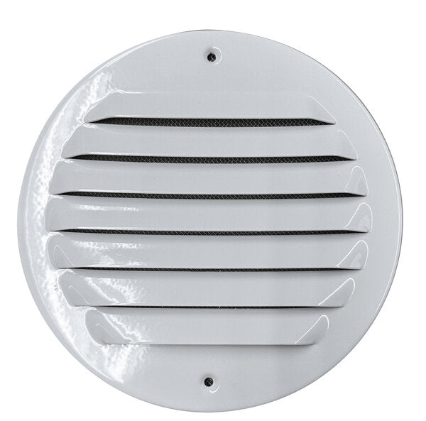WETTERSCHUTZGITTER ALU WEISS D 100 MIT