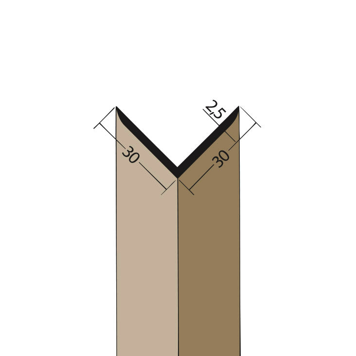 WINKELPROFIL 3524 30X30MM 2,5M SCHWARZ