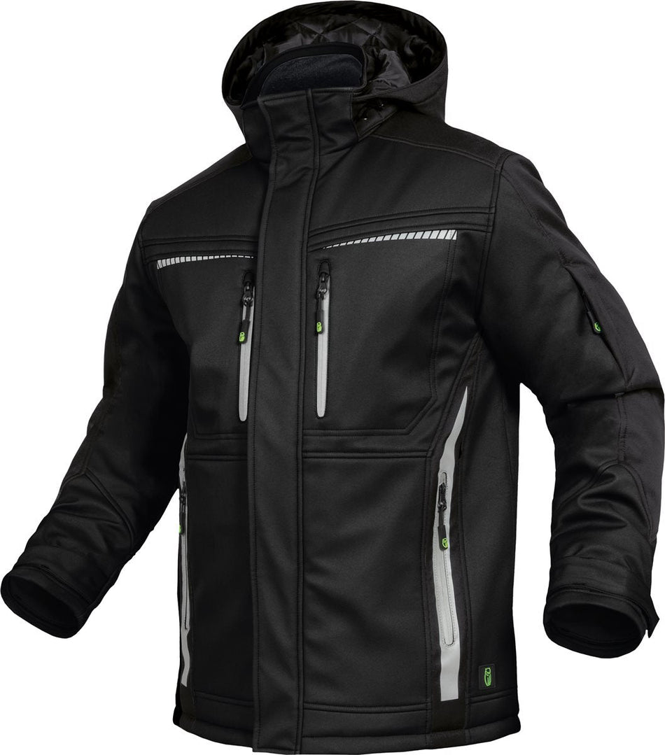 Leibwächter Flex Line Winter-Softshelljacke schwarz, Gr. XL
