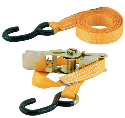 ZURRGURT ORANGE 2-TLG. 25 MM/4 M 500 KG