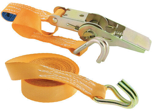 ZURRGURT ORANGE 2-TLG. 25 MM/5 M 500 KG