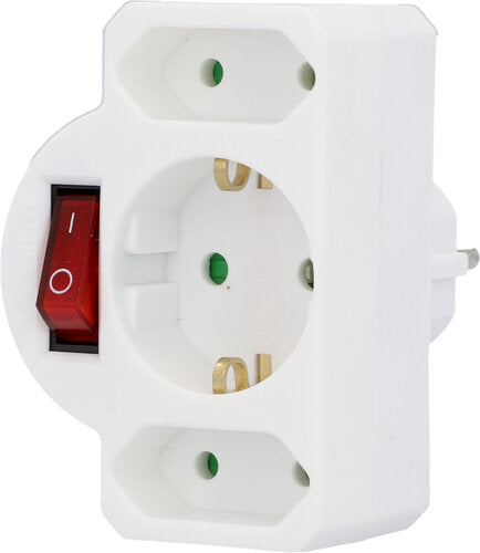 ZWISCHENSTECKER 1XSCHUKO 2XEURO SCHALTER